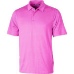 Striped Hot Pink Polo Shirt